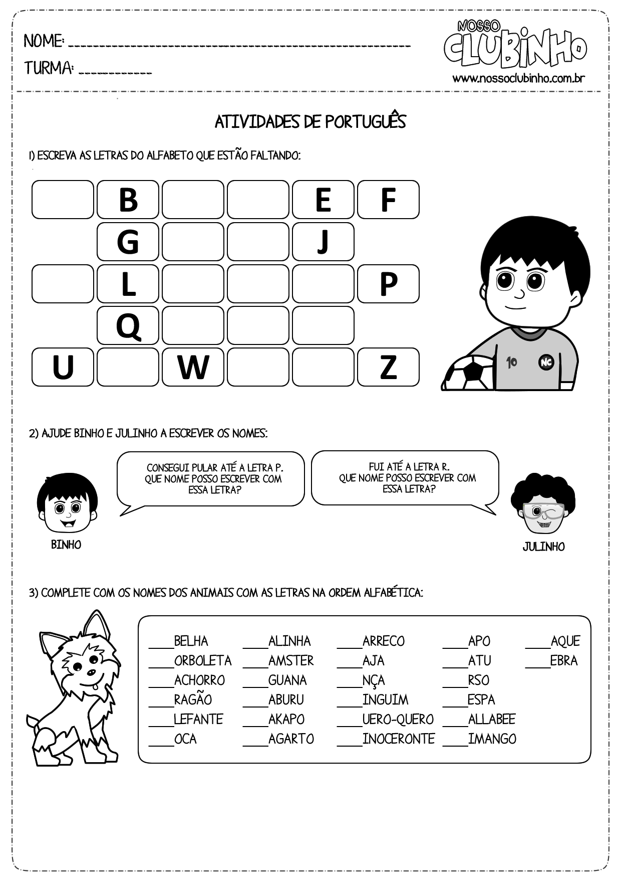 Ordem Alfabética: jogo educativo, jogos da escola escrita 