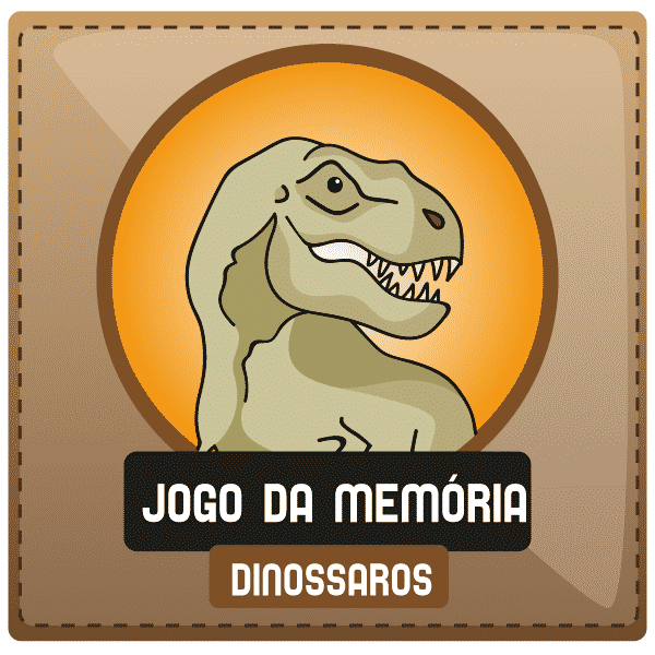 Jogo da Memória em mdf - Dinossauros